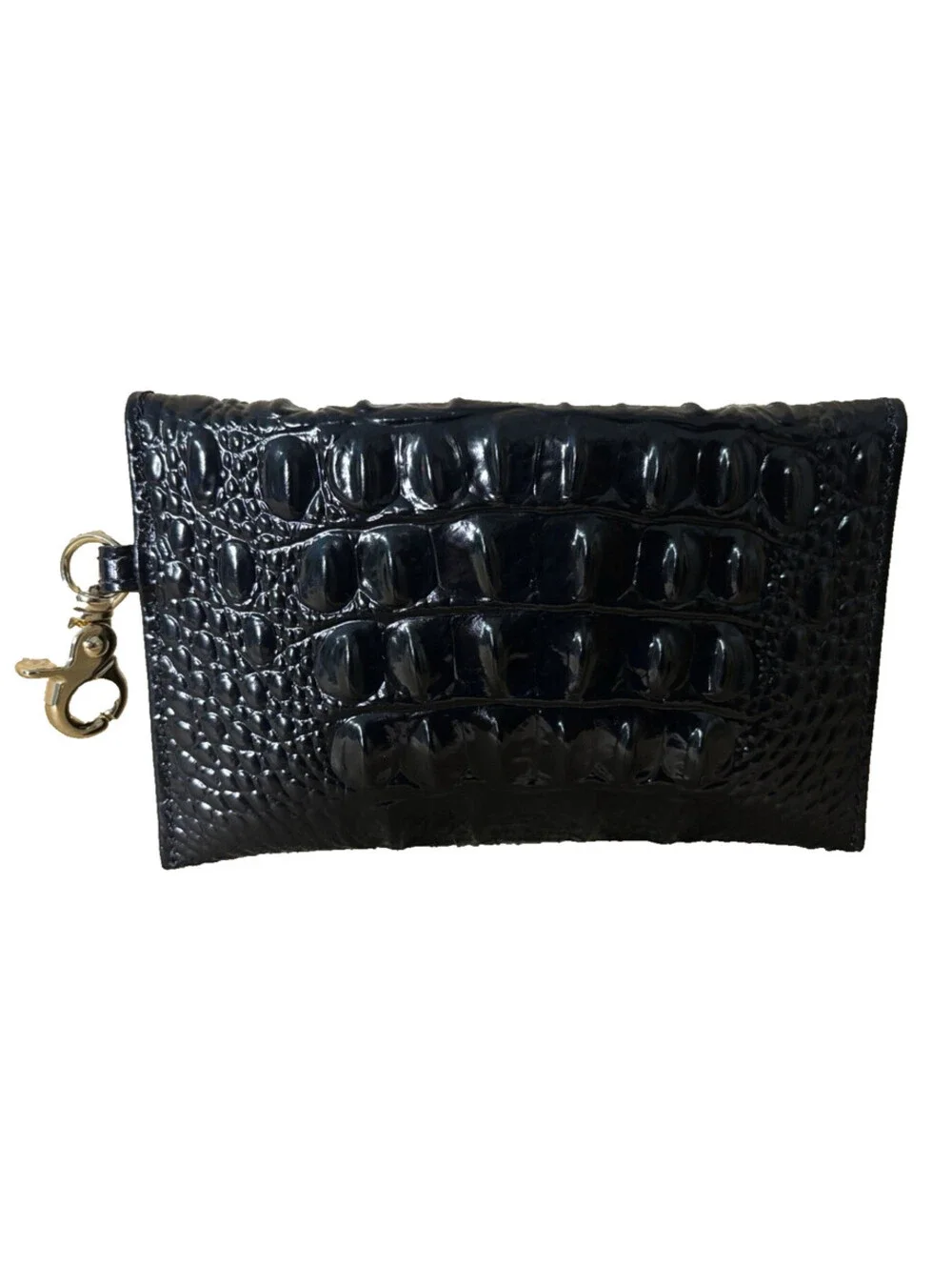 Brahmin Melbourne Mini Envelope Case Black Card Wallet